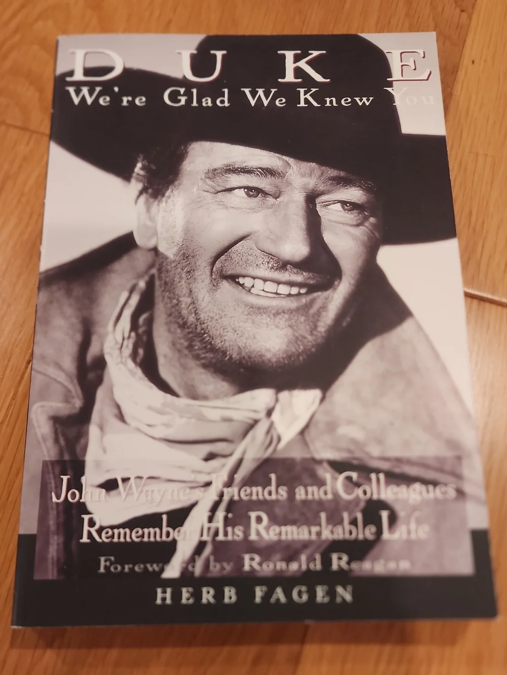 Duke We're Glad We Knew You — Black Paperback Back Cover